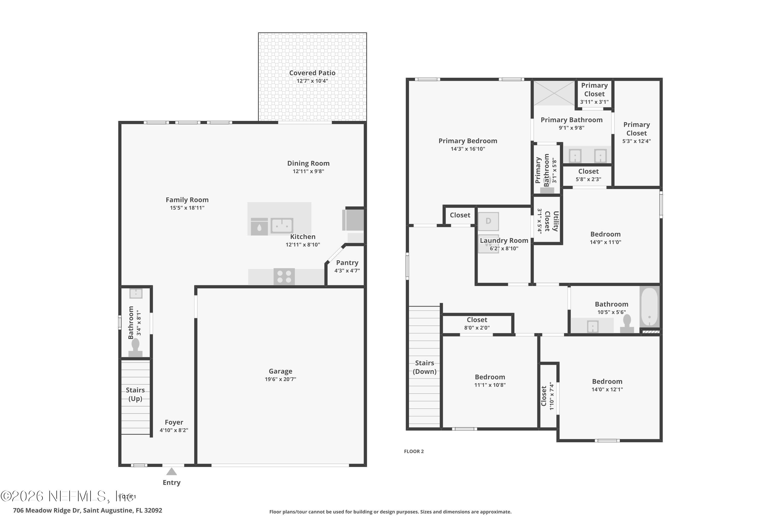 706 Meadow Ridge Drive St. Augustine, FL 32092 - Photo 67 of 67 Floor plan