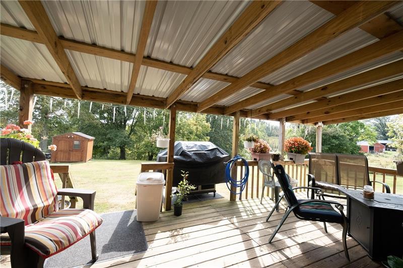 429 Ridge Road Georgetown, PA 15043 - Photo 19 of 25 Back Covered Deck