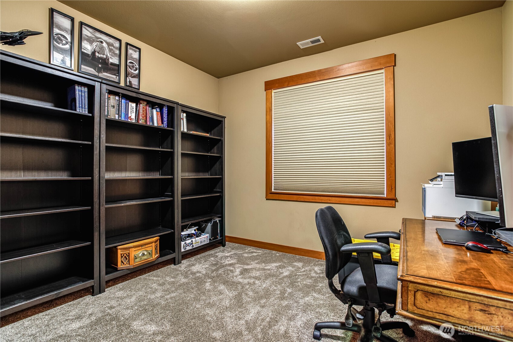 145 Lava Lane Ronald, WA 98940 - Photo 27 of 39 a view of a workspace with furniture and a window