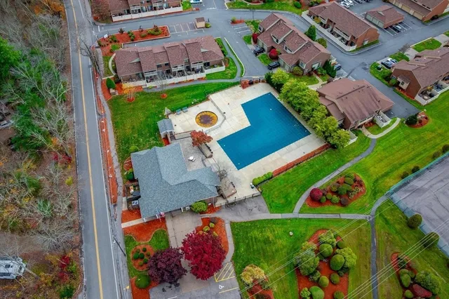 an aerial view of house with outdoor space
