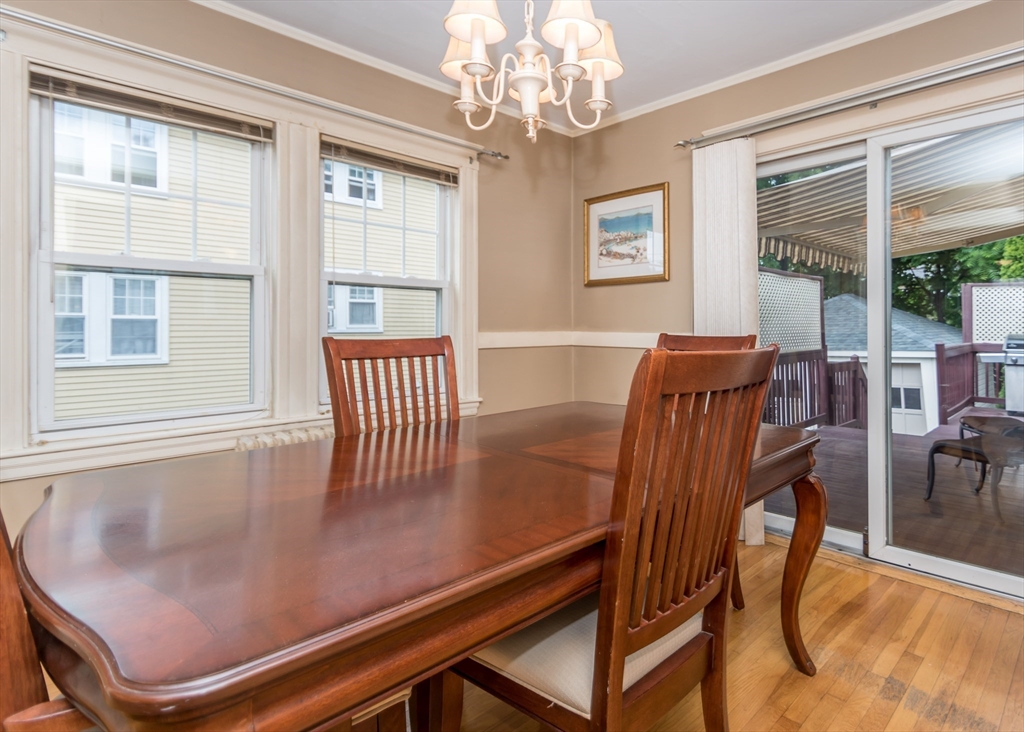 48 Bruce Road Waltham, MA 02453 - Photo 11 of 39 a view of a dining room with furniture window and outside view