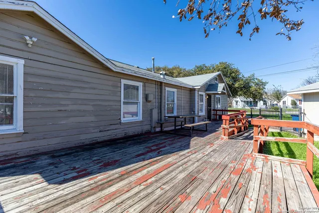 a view of outdoor space with seating area