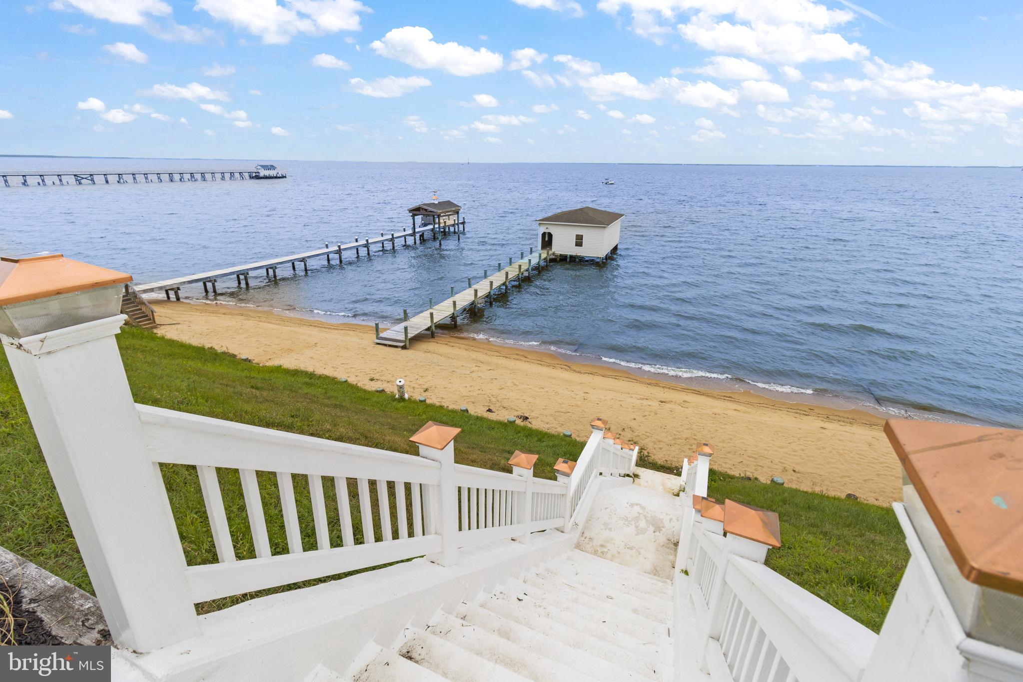 239 Bay Front Drive Pasadena, MD 21122 - Photo 27 of 33 Private beach front and pier with boathouse