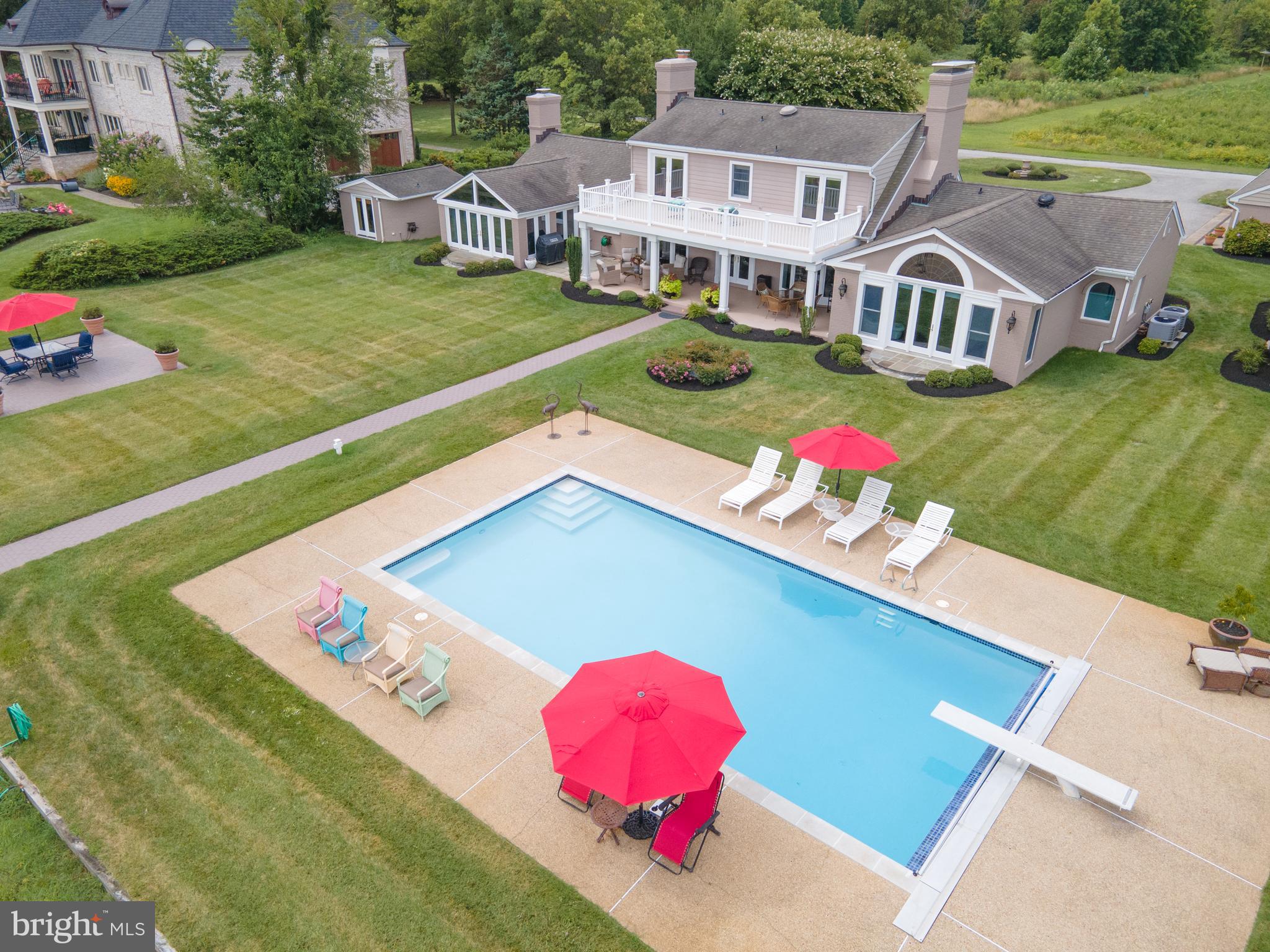 239 Bay Front Drive Pasadena, MD 21122 - Photo 32 of 33 Aerial view of pool