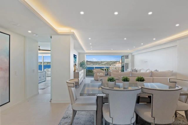 a kitchen with a stove and a microwave