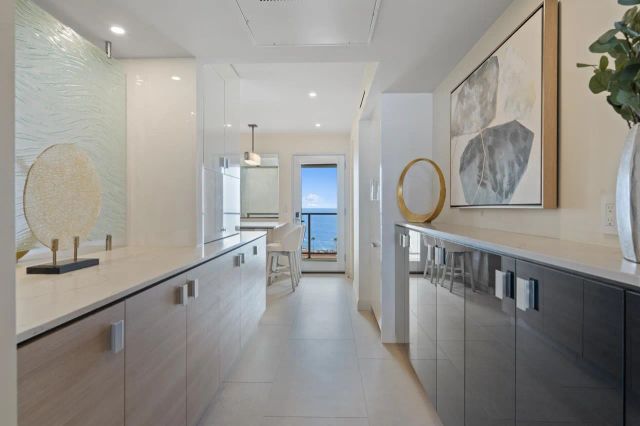 a living room with furniture and a couch