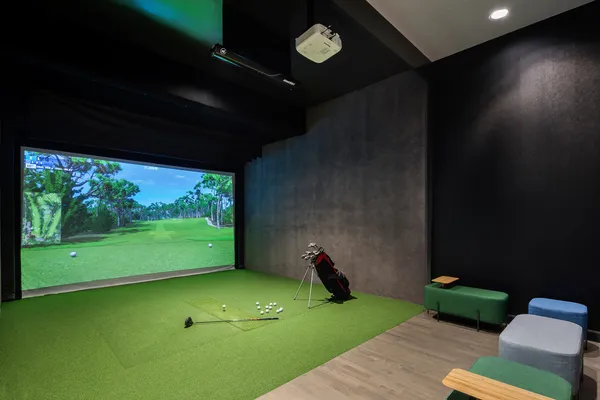 a room with furniture pool table table tennis table