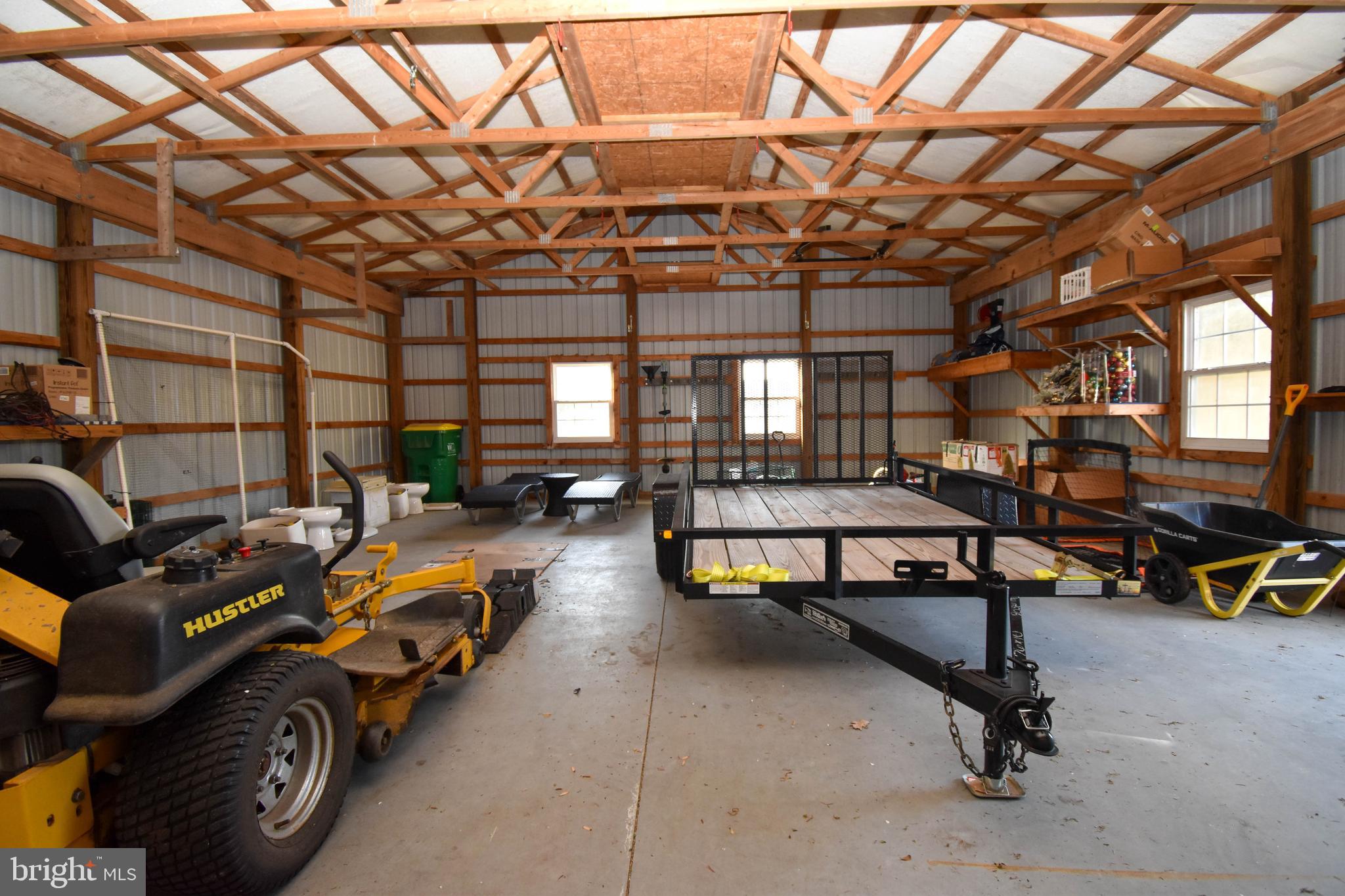 22929 Peterkins Road Georgetown, DE 19947 - Photo 34 of 34 Unfinished Pole Shed Interior
