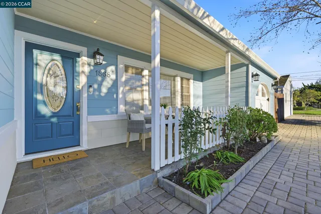 a view of a entryway door front of house
