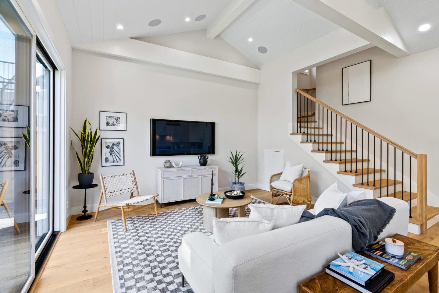 4875 Opal Street Capitola, CA 95010 - Photo 8 of 49 a living room with furniture and a flat screen tv