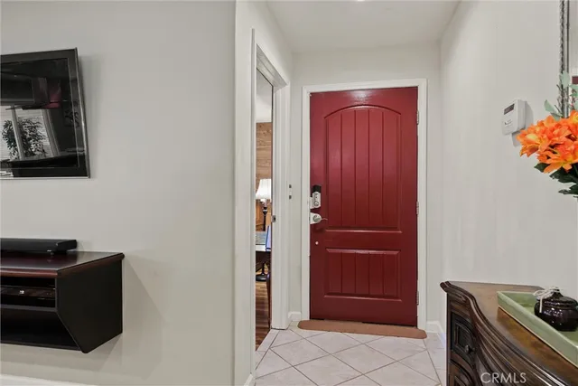 a view of a elevator and an empty room