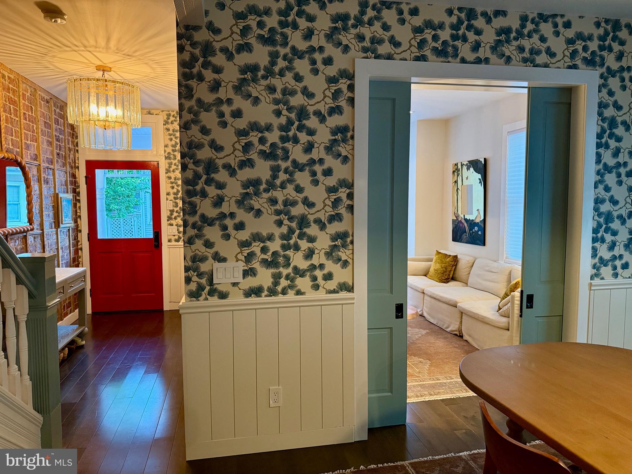 28 Bank Street Princeton, NJ 08542 - Photo 3 of 18 view of living room with furniture and wooden floor