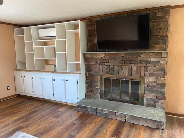 2836 Red House Road Rustburg, VA 24588 - Photo 17 of 74 a living room with fireplace and flat screen tv