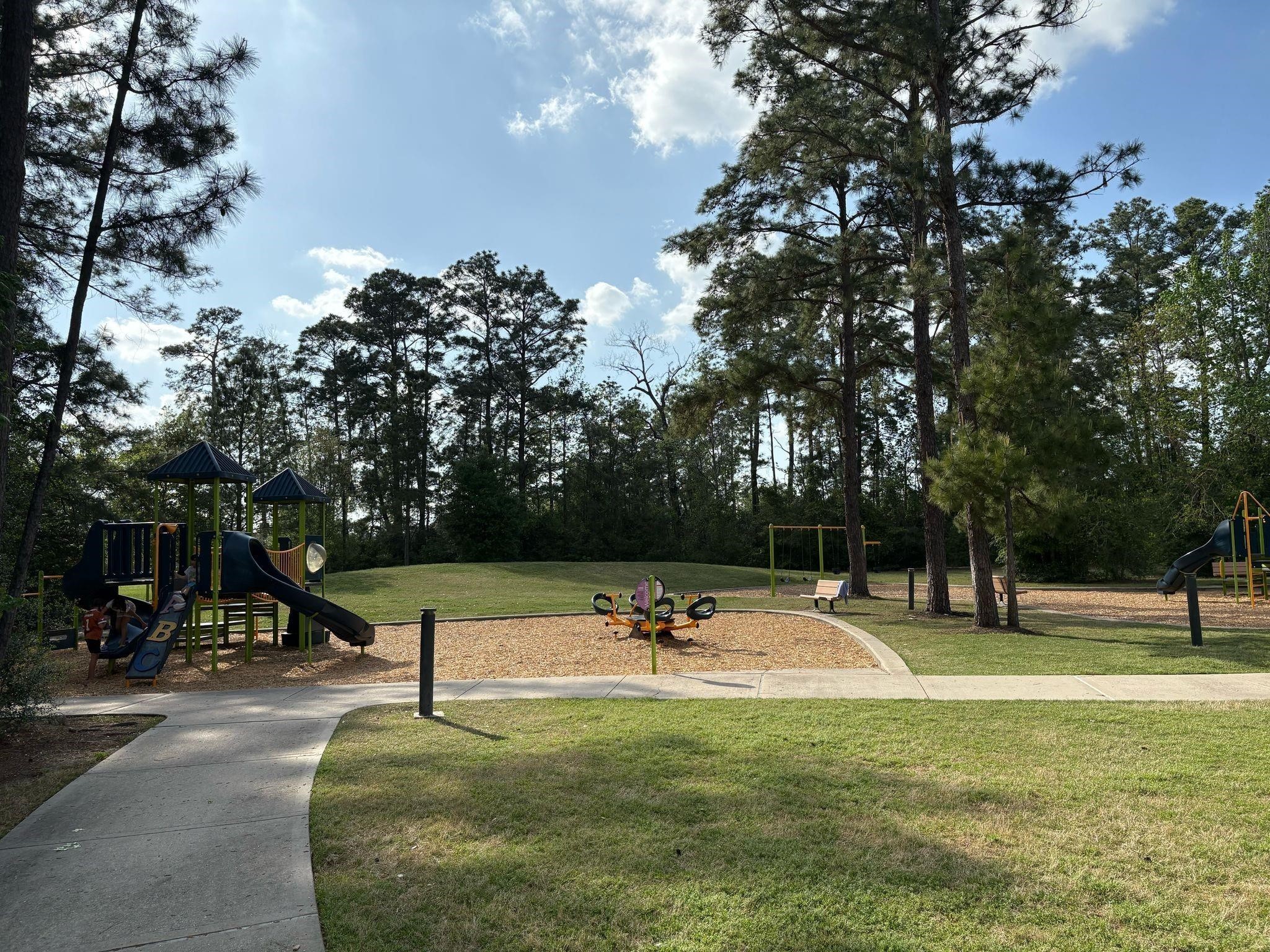 14208 Wallowa Ridge Lane Conroe, TX 77384 - Photo 45 of 48 a swimming pool with outdoor seating and garden