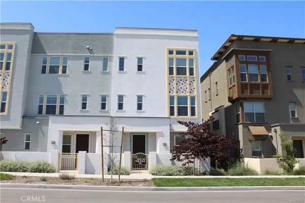 a front view of a house with windows