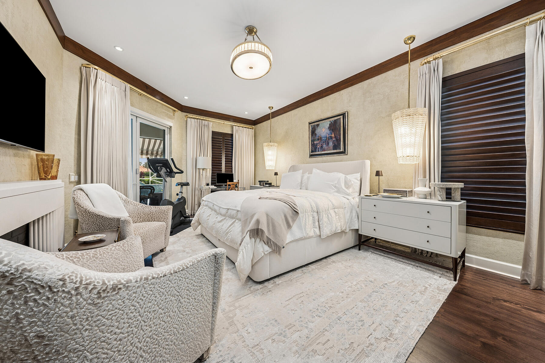 7718 Spring Creek Drive West Palm Beach, FL 33411 - Photo 19 of 72 a bed room with a bed and a television