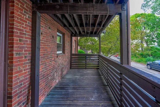 a house view with a garden space