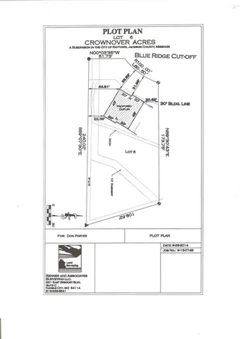 $27,000 | Lot 6 Crownover Acres N/a N/a, Kansas City, MO 64108