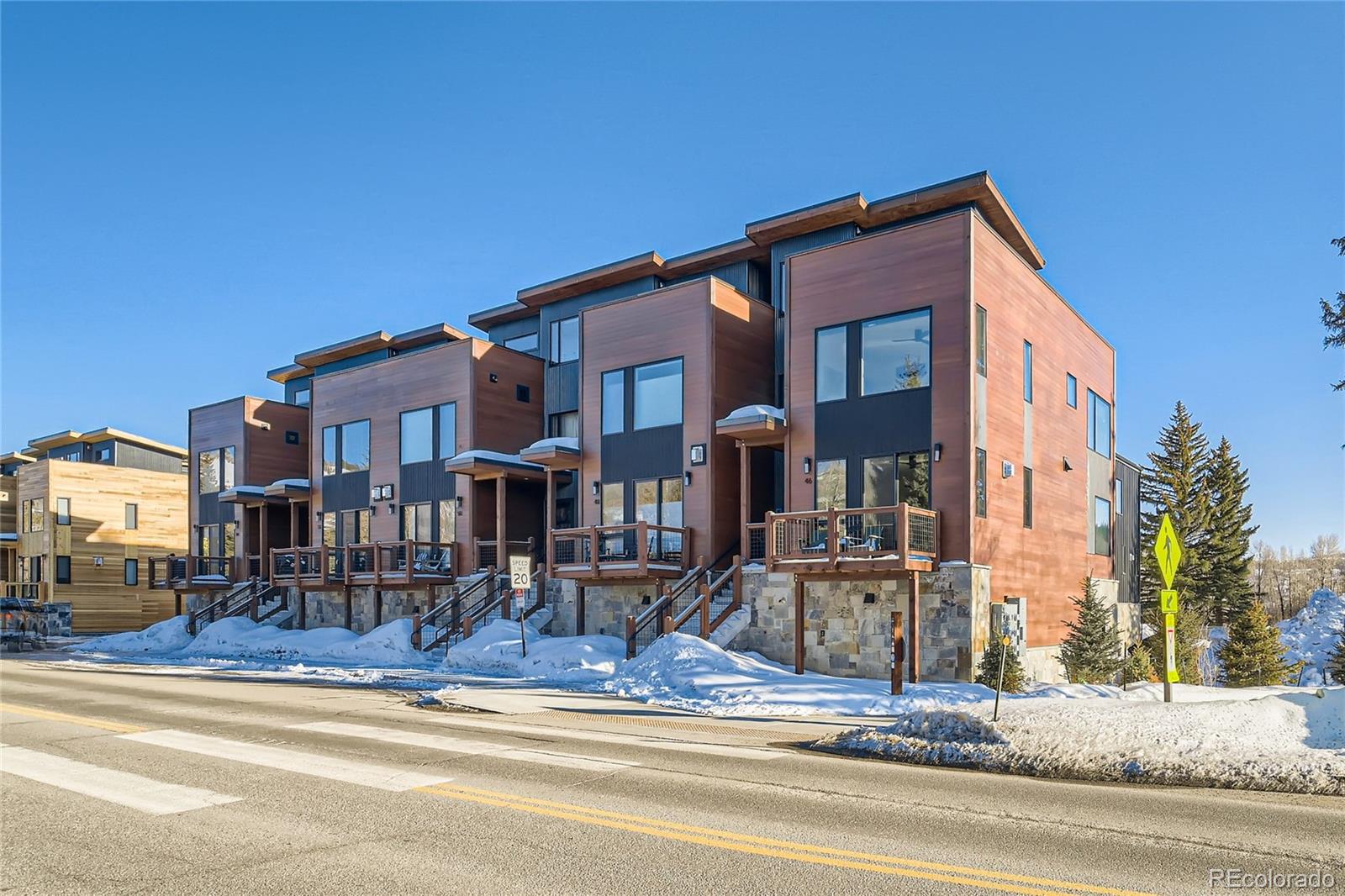 46 6th Street Silverthorne, CO 80498 - Photo 2 of 28 a front view of a building with street view