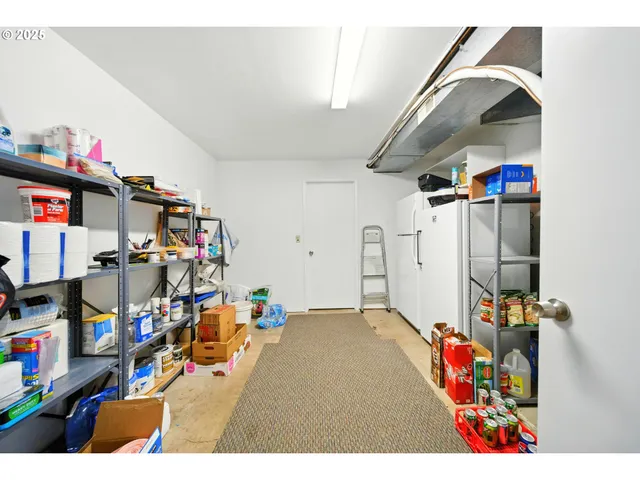 a view of storage and utility room
