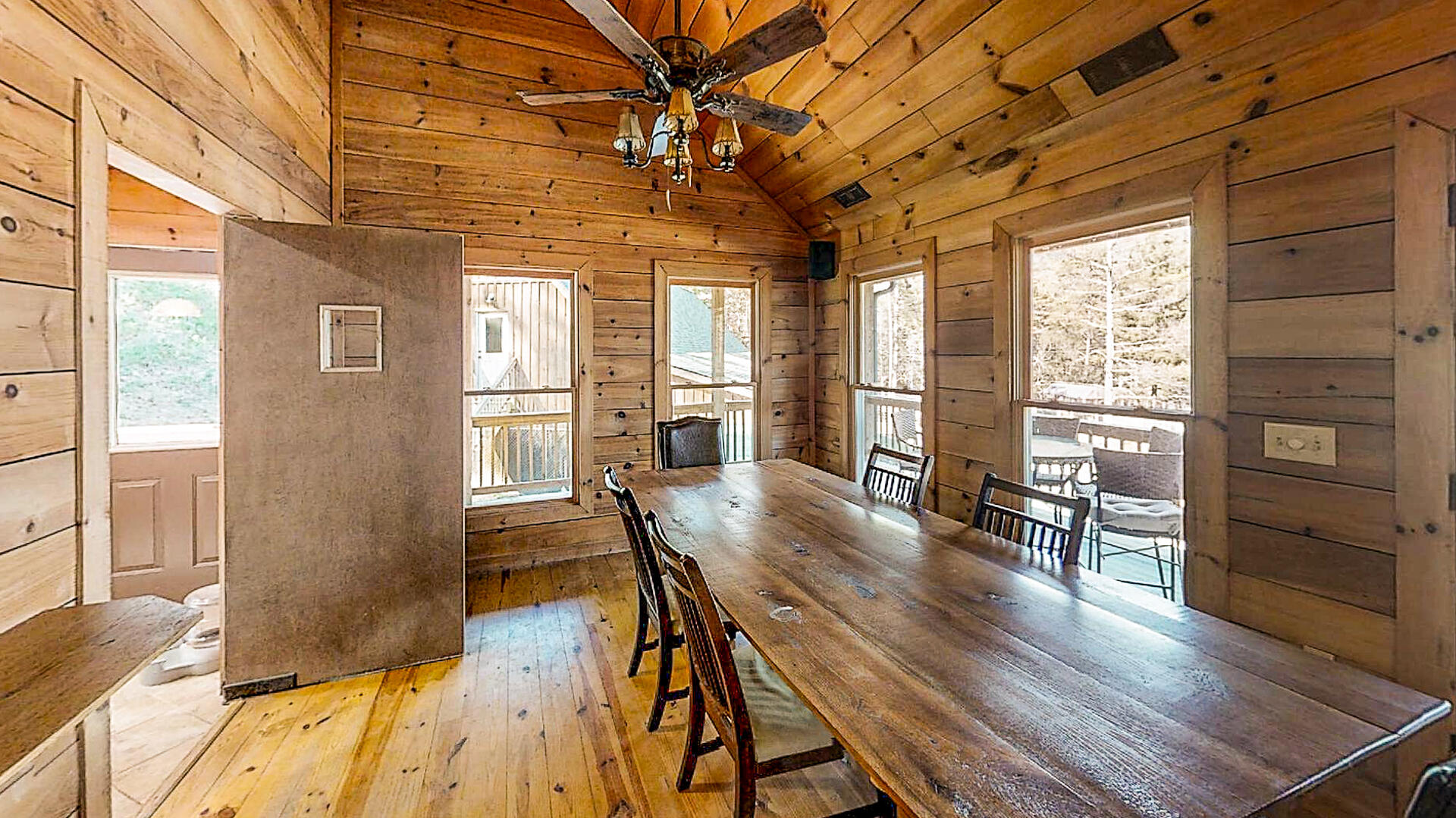 57 Hemlock Ridge Lane Catawba, VA 24070 - Photo 54 of 89 a view of a dining room with furniture window and wooden floor