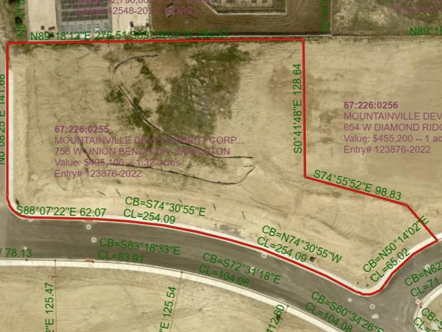 756 West Union Bench Drive, Unit 255 Mapleton, UT 84664 - Photo 2 of 8 Property Survey. Delineating the property boundaries and associated identifying information