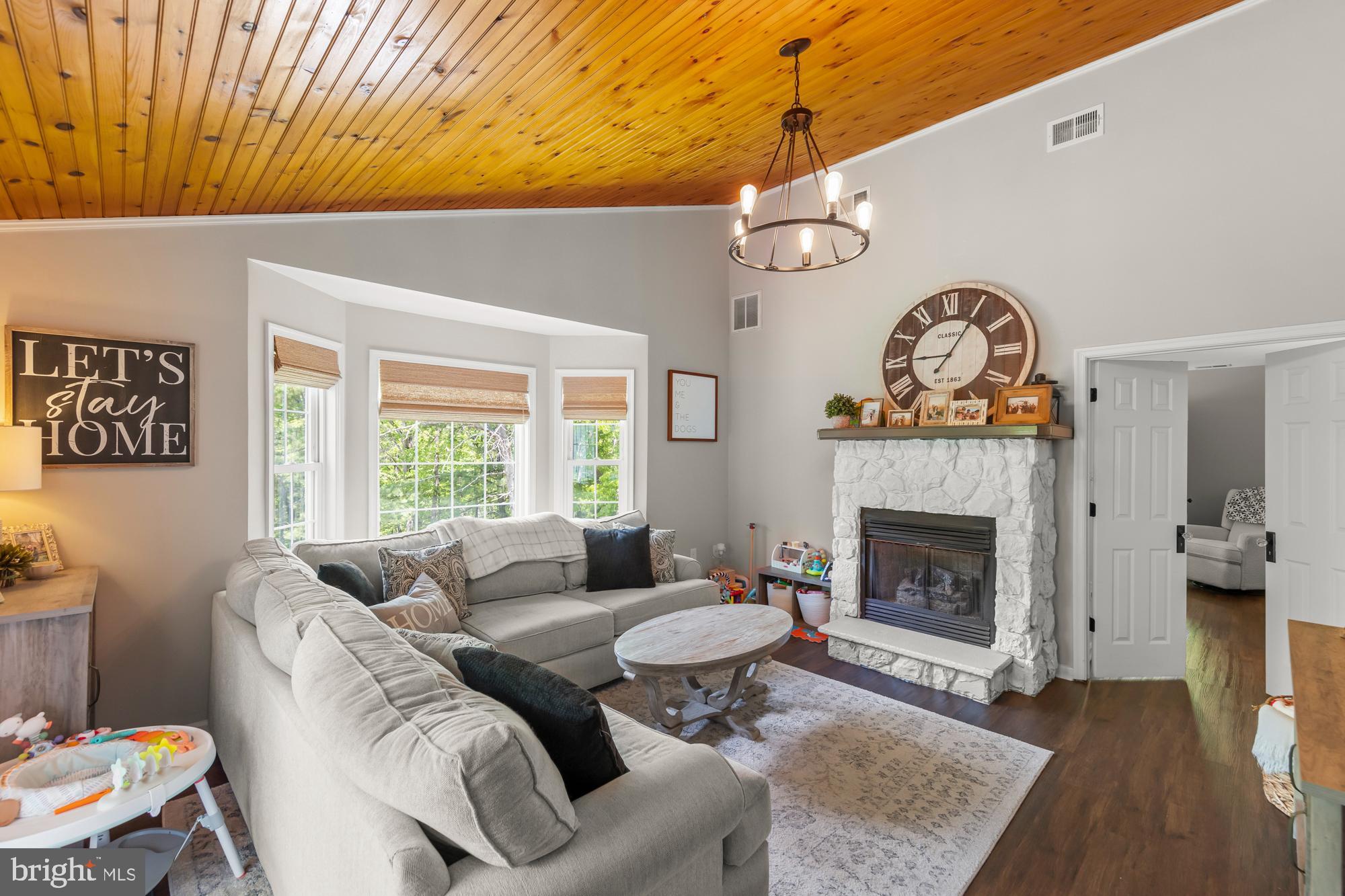 357 Hunting Ridge Road Winchester, VA 22603 - Photo 15 of 54 Family room with gas fireplace