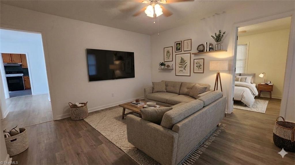 1141 Fieldcrest Road Eden, NC 27288 - Photo 3 of 18 Staged with AI - Living room