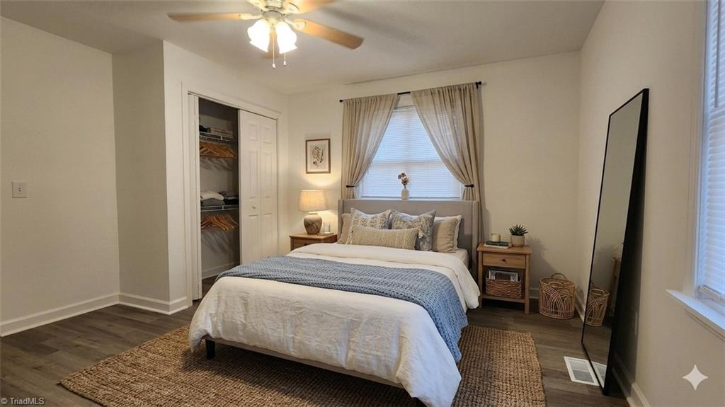 1141 Fieldcrest Road Eden, NC 27288 - Photo 9 of 18 Staged with AI - Bedroom