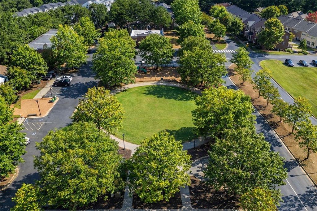 537 Ridge View Crossing Woodstock, GA 30188 - Photo 31 of 38 an aerial view of residential house with outdoor space and trees all around