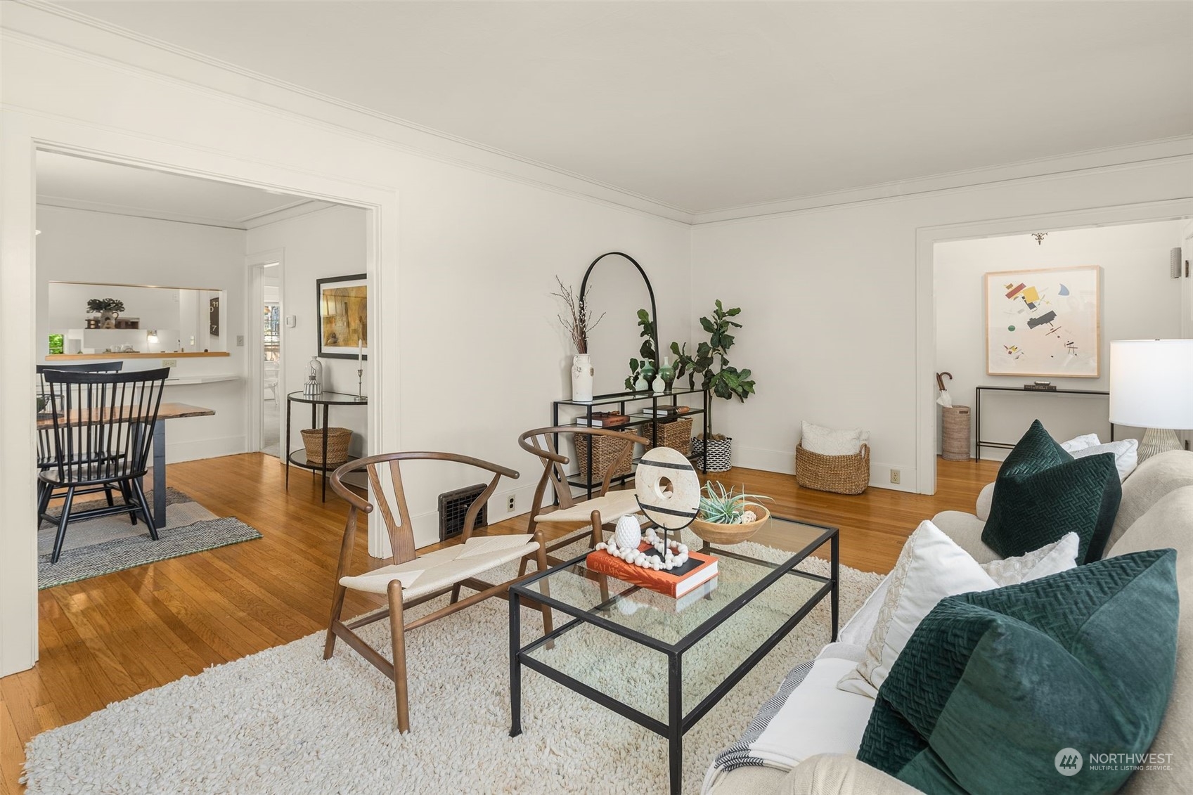 4229 Eastern Avenue North Seattle, WA 98103 - Photo 3 of 32 a living room with furniture and a wooden floor