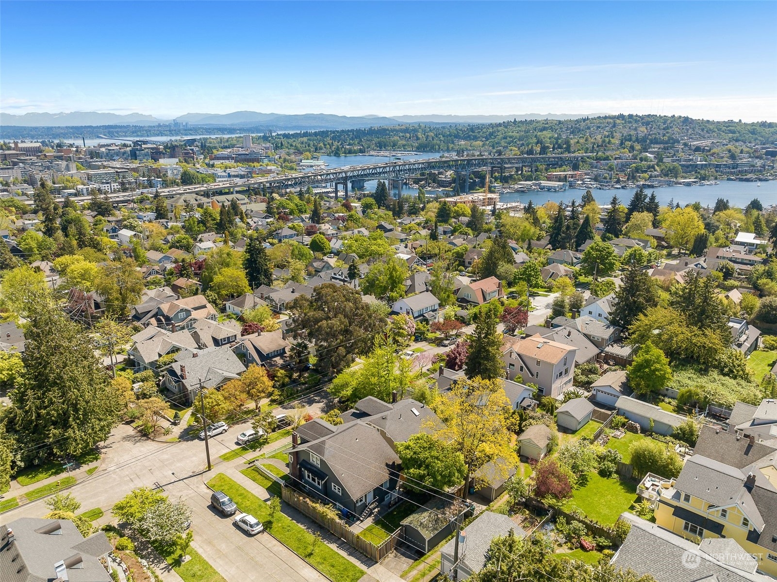 4229 Eastern Avenue North Seattle, WA 98103 - Photo 31 of 32 an aerial view of residential building with outdoor space