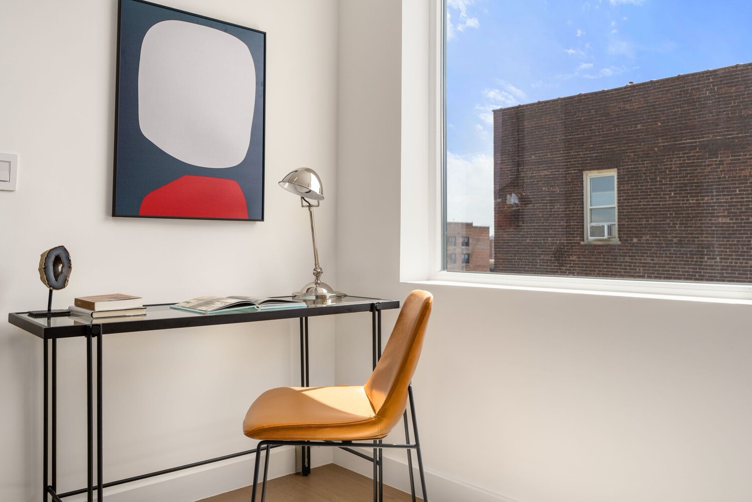 379 Ocean Parkway, Unit 3B Brooklyn, NY 11218 - Photo 10 of 23 a lamp on a table near a window