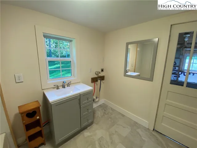 a room with a washer and dryer