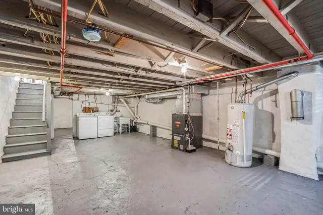 a view of storage and utility room