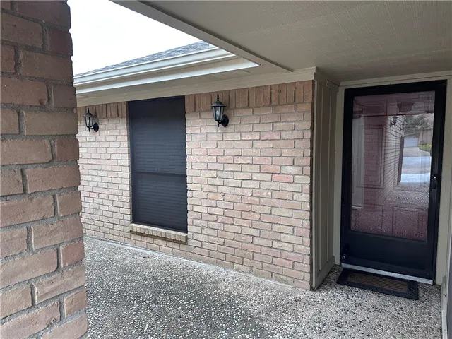 a view of front door of house