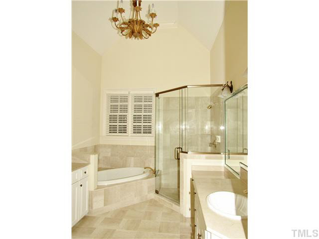 2509 Sharon View Lane Raleigh, NC 27614 - Photo 15 of 25 Spacious Master Bath with Marble Floors and Separate Vanities.