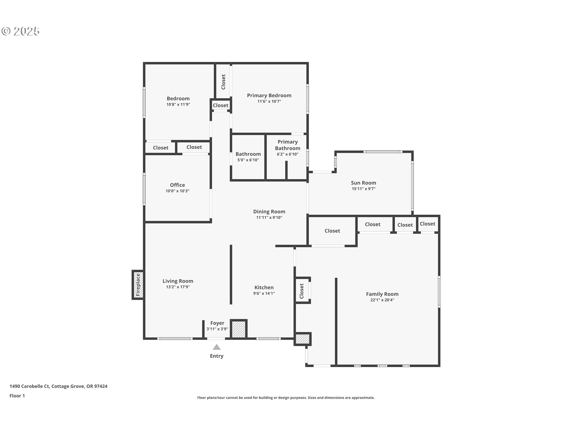 1490 Carobelle Court Cottage Grove, OR 97424 - Photo 28 of 28 a picture of a floor plan