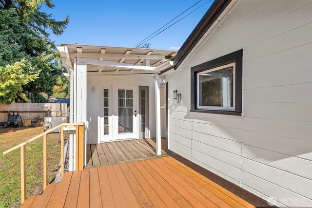 a view of swimming pool with a patio