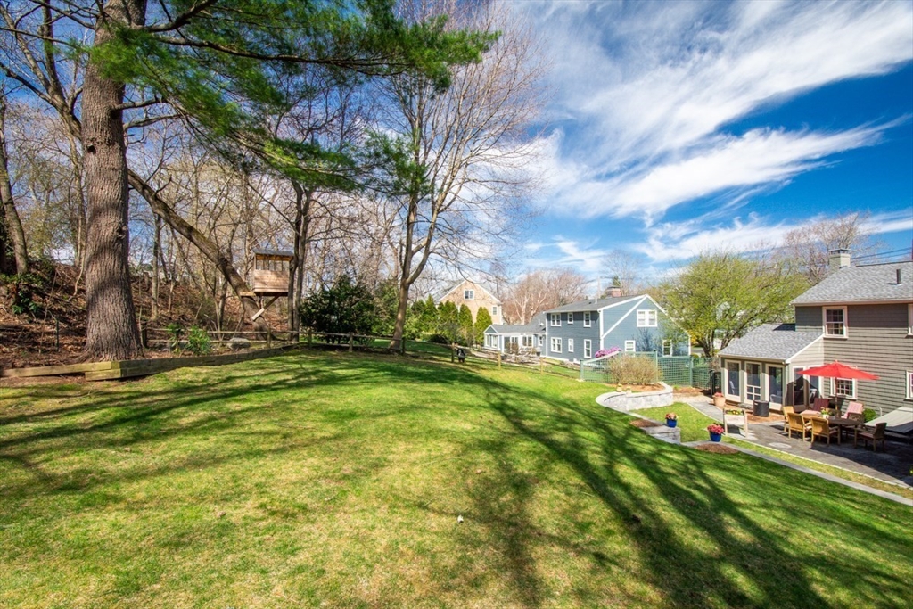 180 Highgate Street Needham, MA 02492 - Photo 28 of 31 a view of a street with houses
