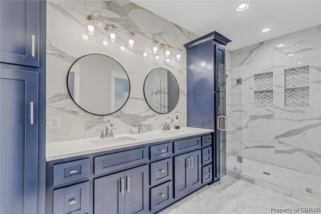 568 Captains Way Reedville, VA 22539 - Photo 28 of 49 Primary bath with double size WI shower