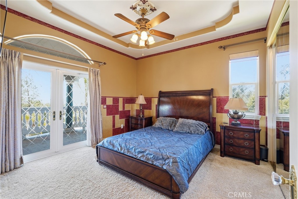 7252 Boice Lane Riverside, CA 92506 - Photo 39 of 59 First bedroom upstairs with balcony access