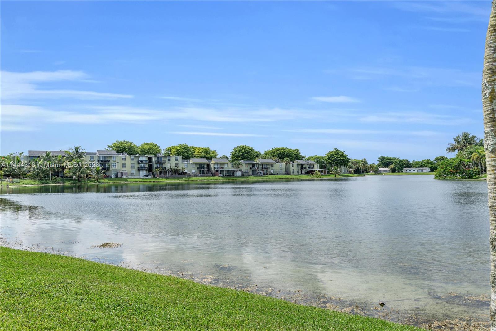 14001 Southwest 84th Street, Unit 1308 Miami, FL 33183 - Photo 40 of 47 a view of a lake with houses in the back