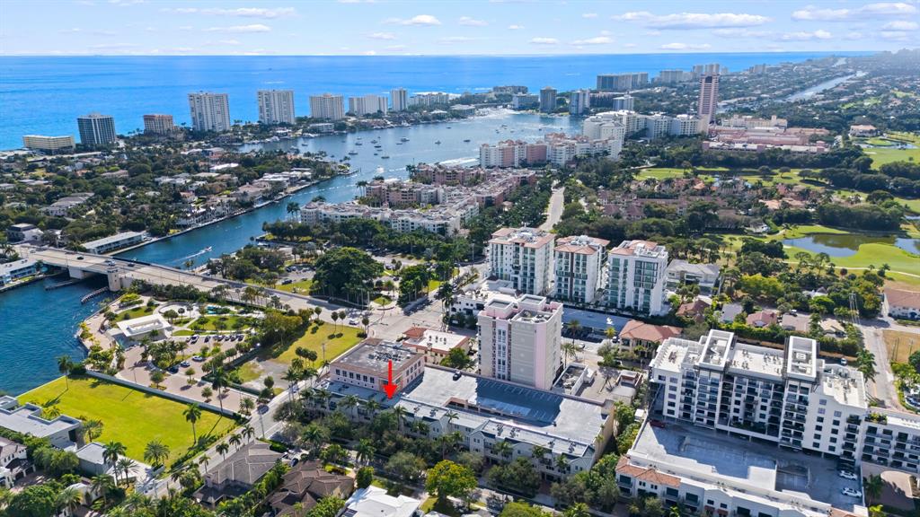 456 East Boca Raton Road Boca Raton, FL 33432 - Photo 2 of 24 an aerial view of a city with lots of residential buildings ocean and mountain view in back