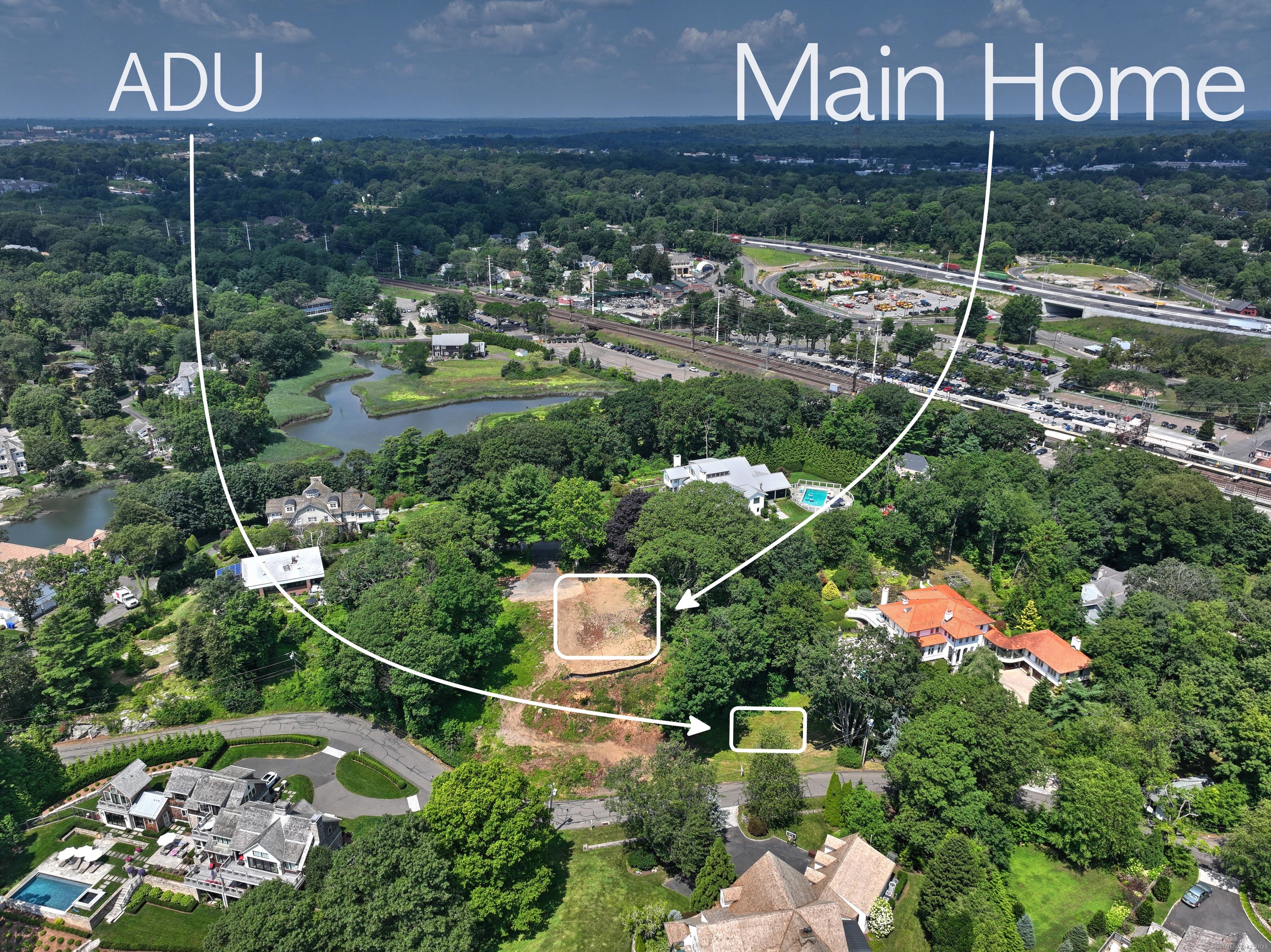 6 Stony Point Road Westport, CT 06880 - Photo 5 of 19 Two tiered lot, upper lot for main house placement, lower lot that borders the main road for ADU site. This area has water views.