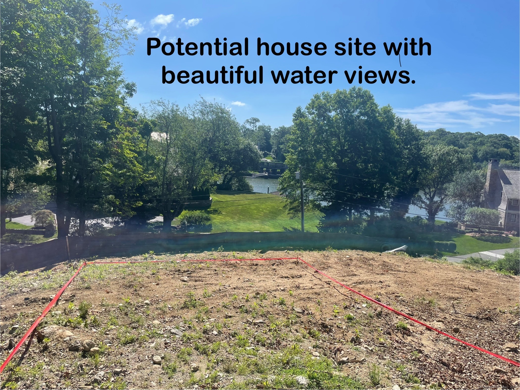 6 Stony Point Road Westport, CT 06880 - Photo 8 of 19 Lot is mapped out for house site there are beautiful water views.