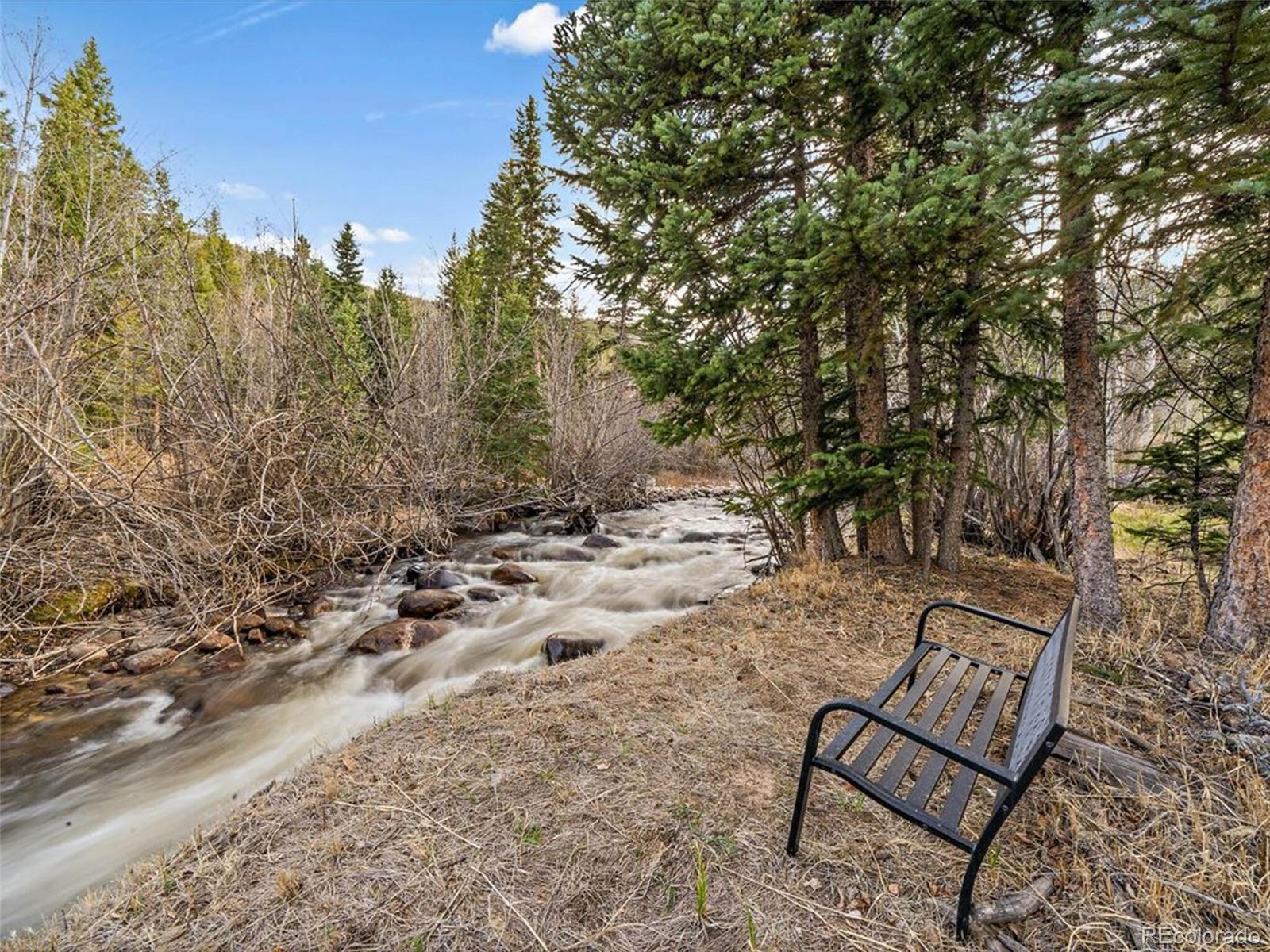 3602 Riverside Drive Lyons, CO 80540 - Photo 29 of 40 a view of a backyard with trees