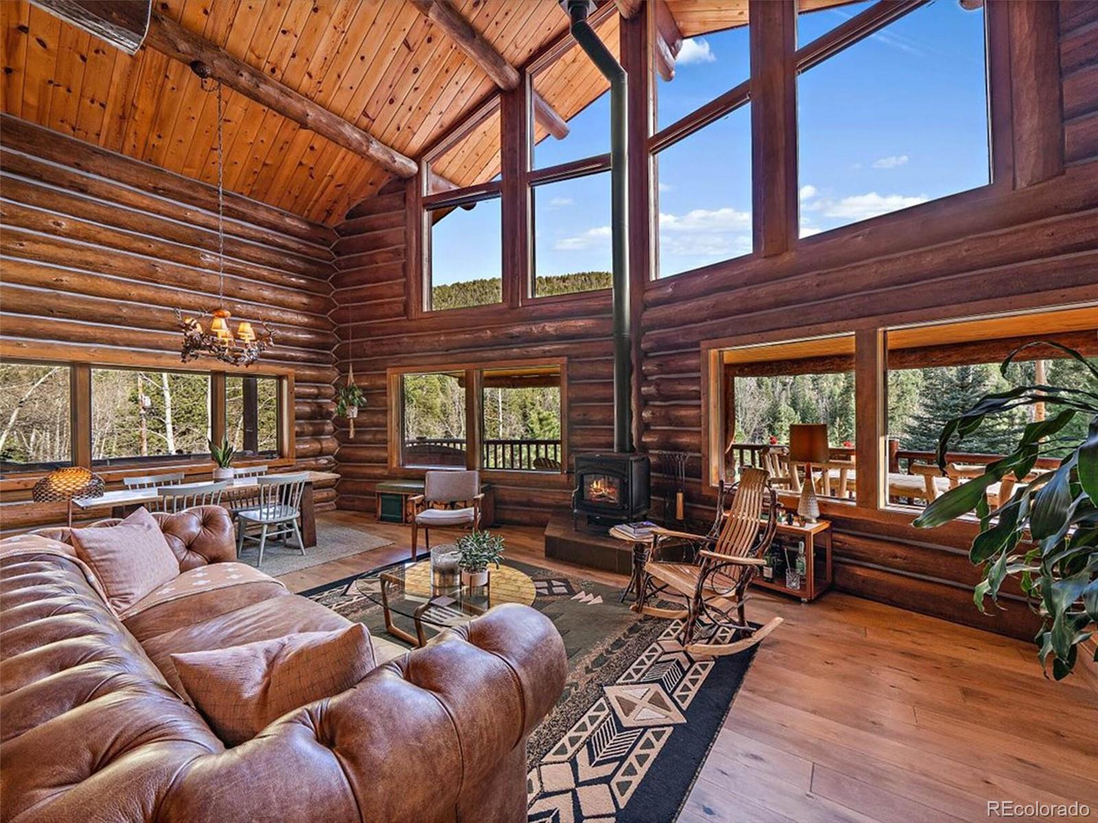 3602 Riverside Drive Lyons, CO 80540 - Photo 8 of 40 a living room with furniture and a large window