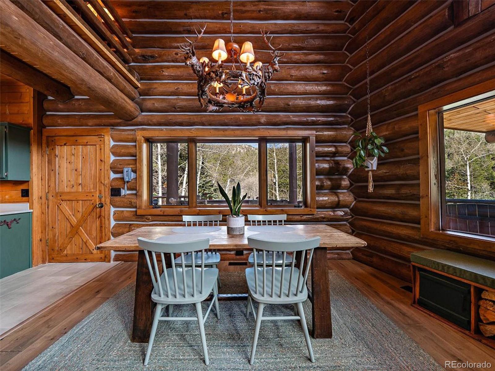 3602 Riverside Drive Lyons, CO 80540 - Photo 10 of 40 a view of a dining room with furniture window and outside view