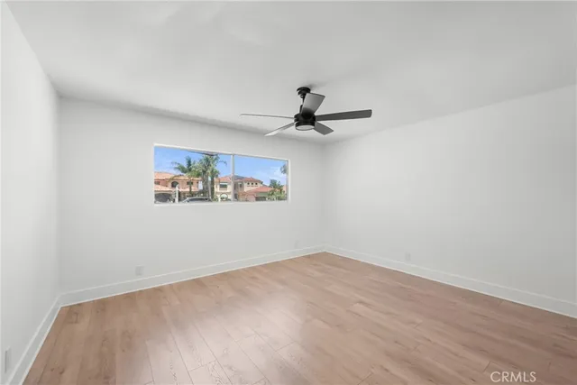 a view of a big room with wooden floor